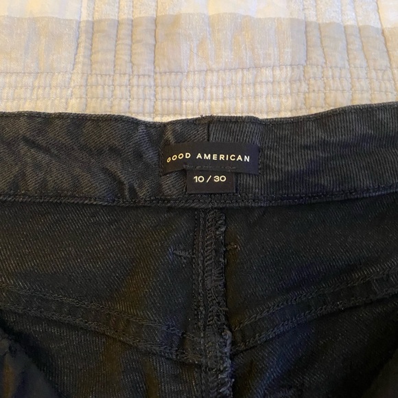 Good American distressed black flare jeans - Picture 3 of 4